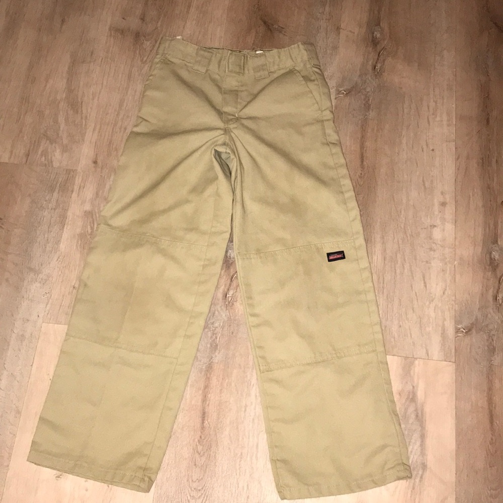 Boys Dickies Khaki Pants Size 8 Adjustable Waist